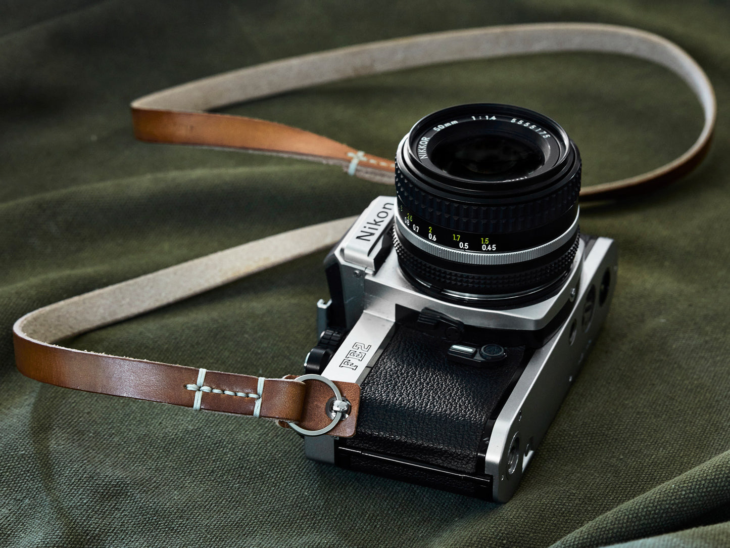 DUSTY SLIM Leather Camera Strap