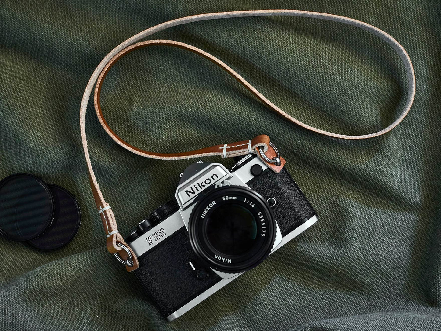 DUSTY SLIM Leather Camera Strap