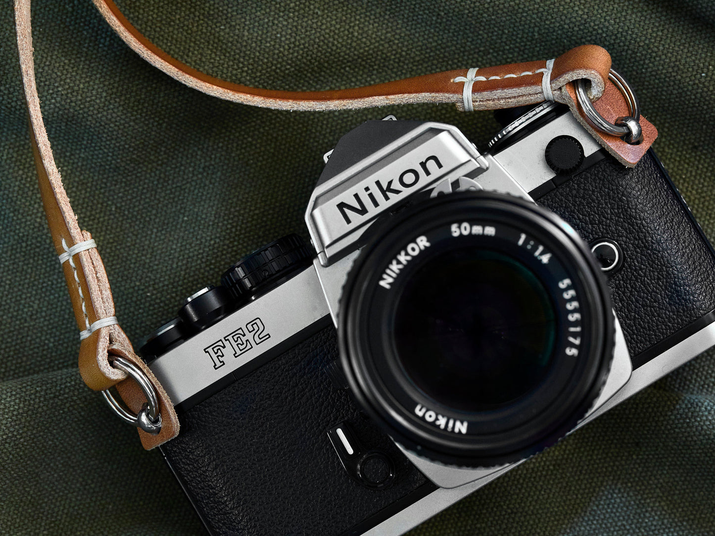 DUSTY SLIM Leather Camera Strap
