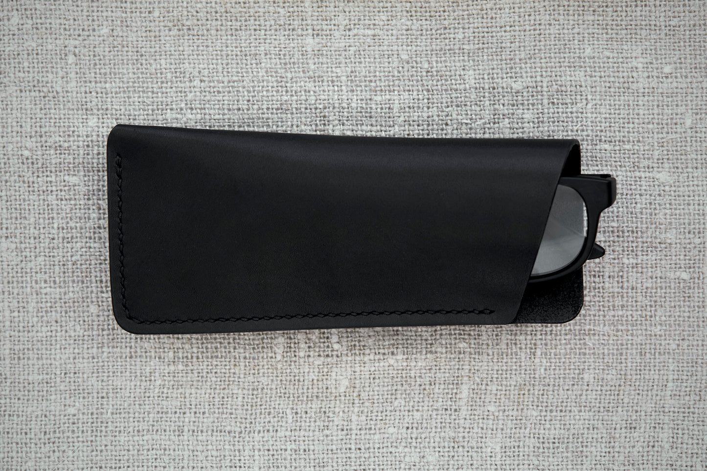 Henry glasses sleeve in full-grain leather handmade in Western Australia