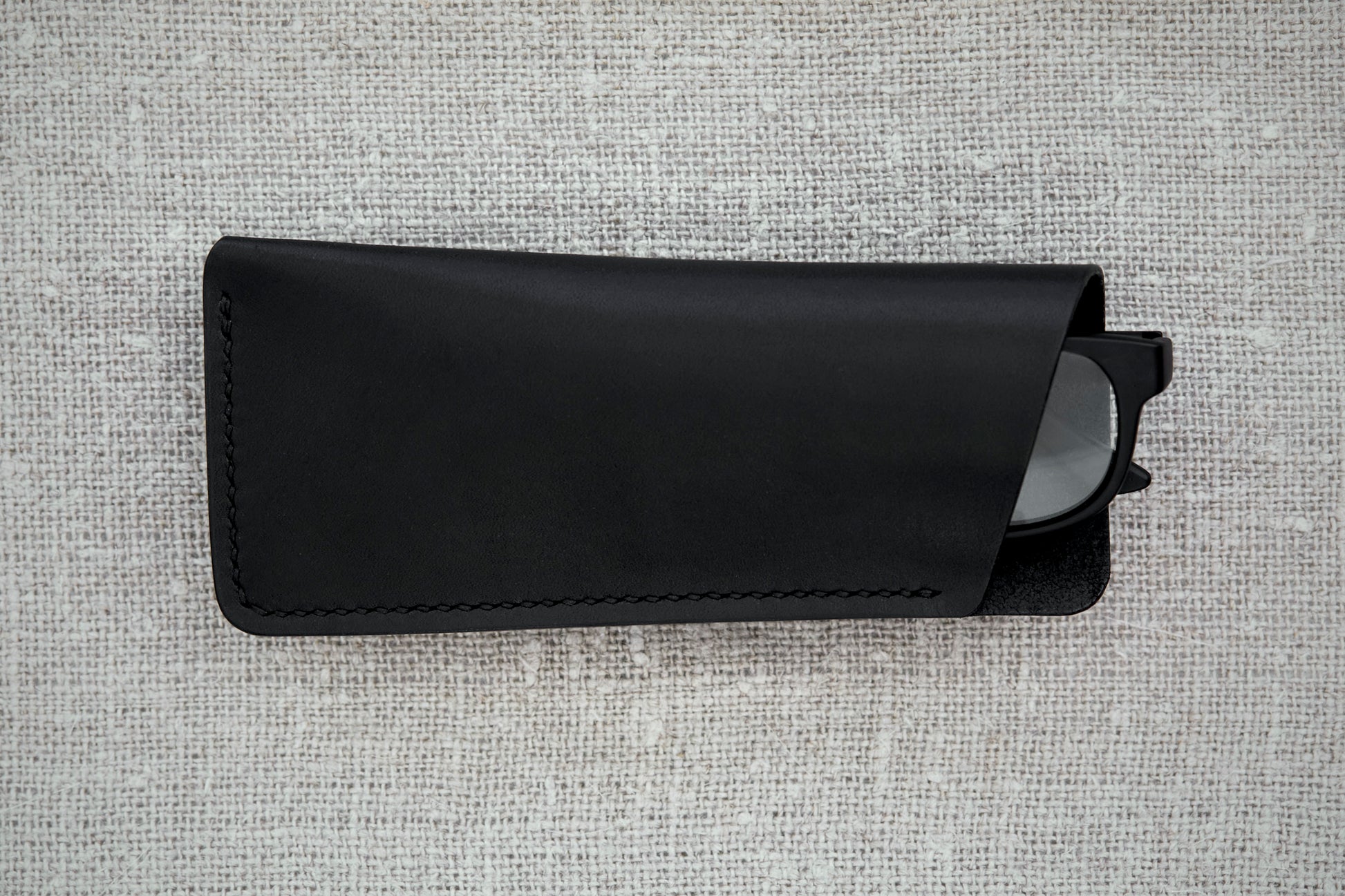 Henry glasses sleeve in full-grain leather handmade in Western Australia