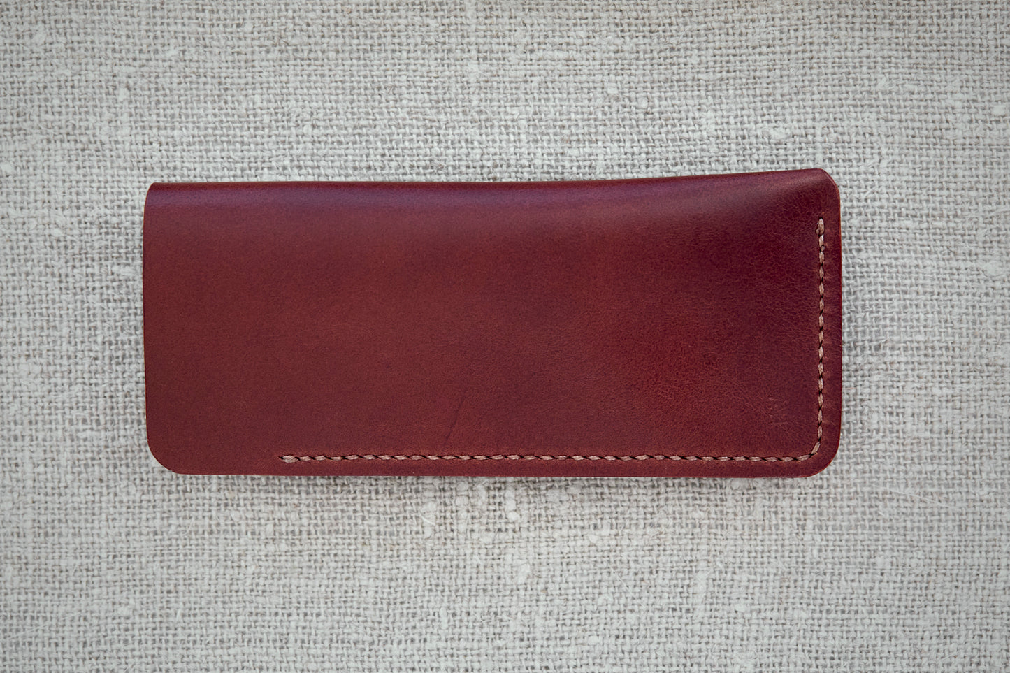 Henry glasses sleeve in full-grain leather handmade in Western Australia