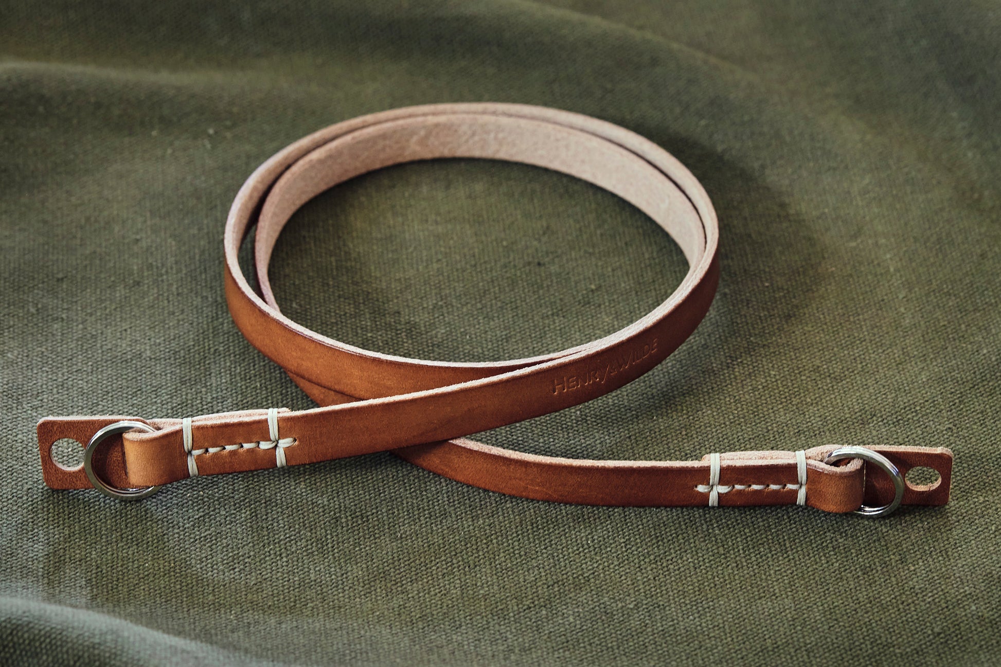 Leather camera strap by Henry and Wilde