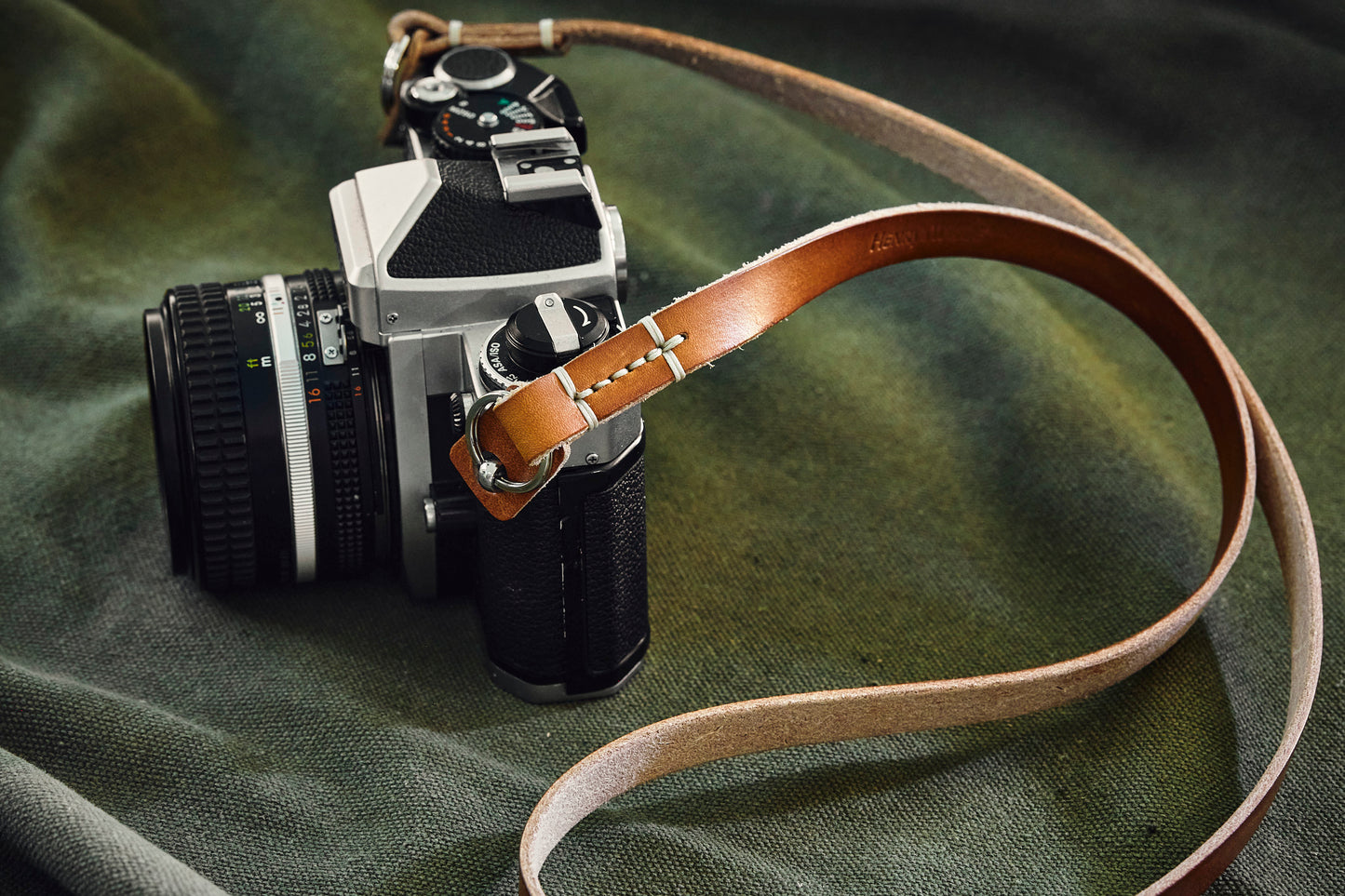 Leather camera strap by Henry and Wilde