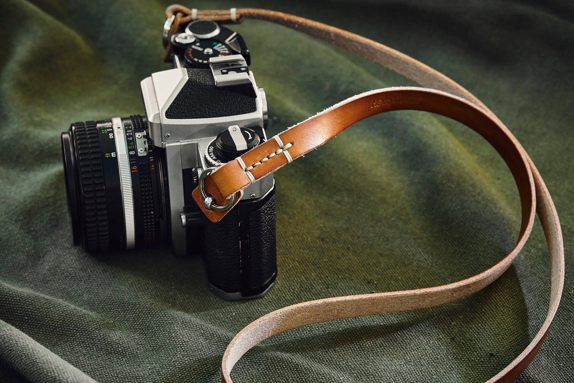Leather camera strap by Henry and Wilde