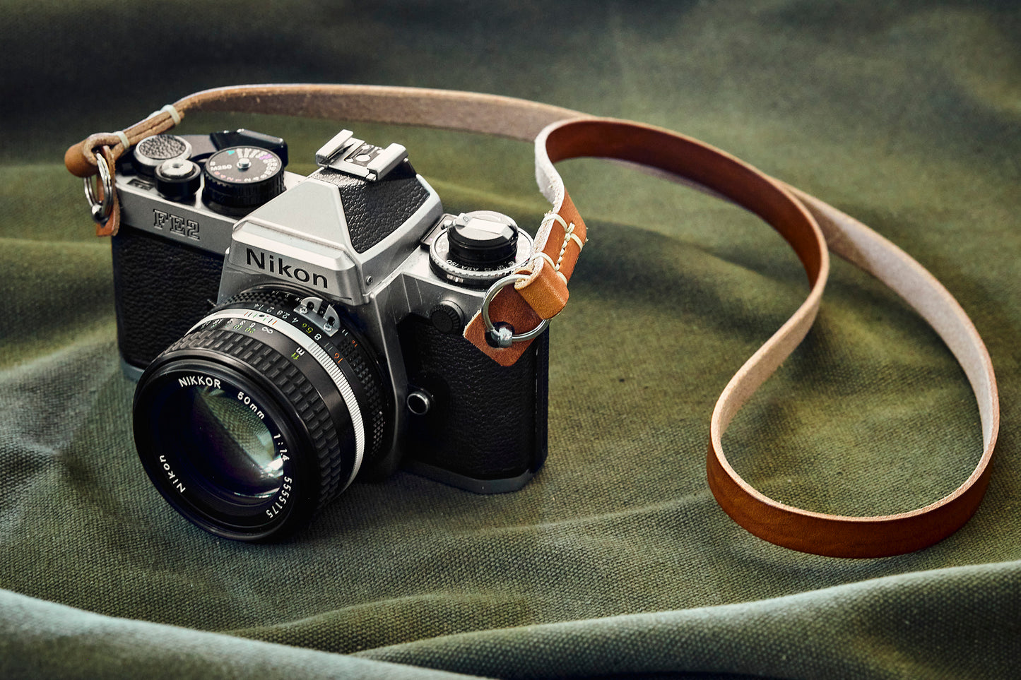 Leather camera strap by Henry and Wilde