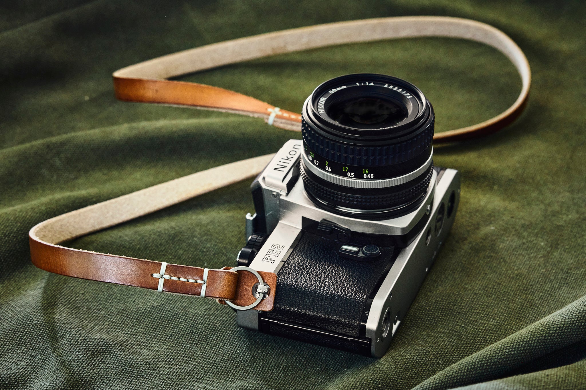 Leather camera strap by Henry and Wilde