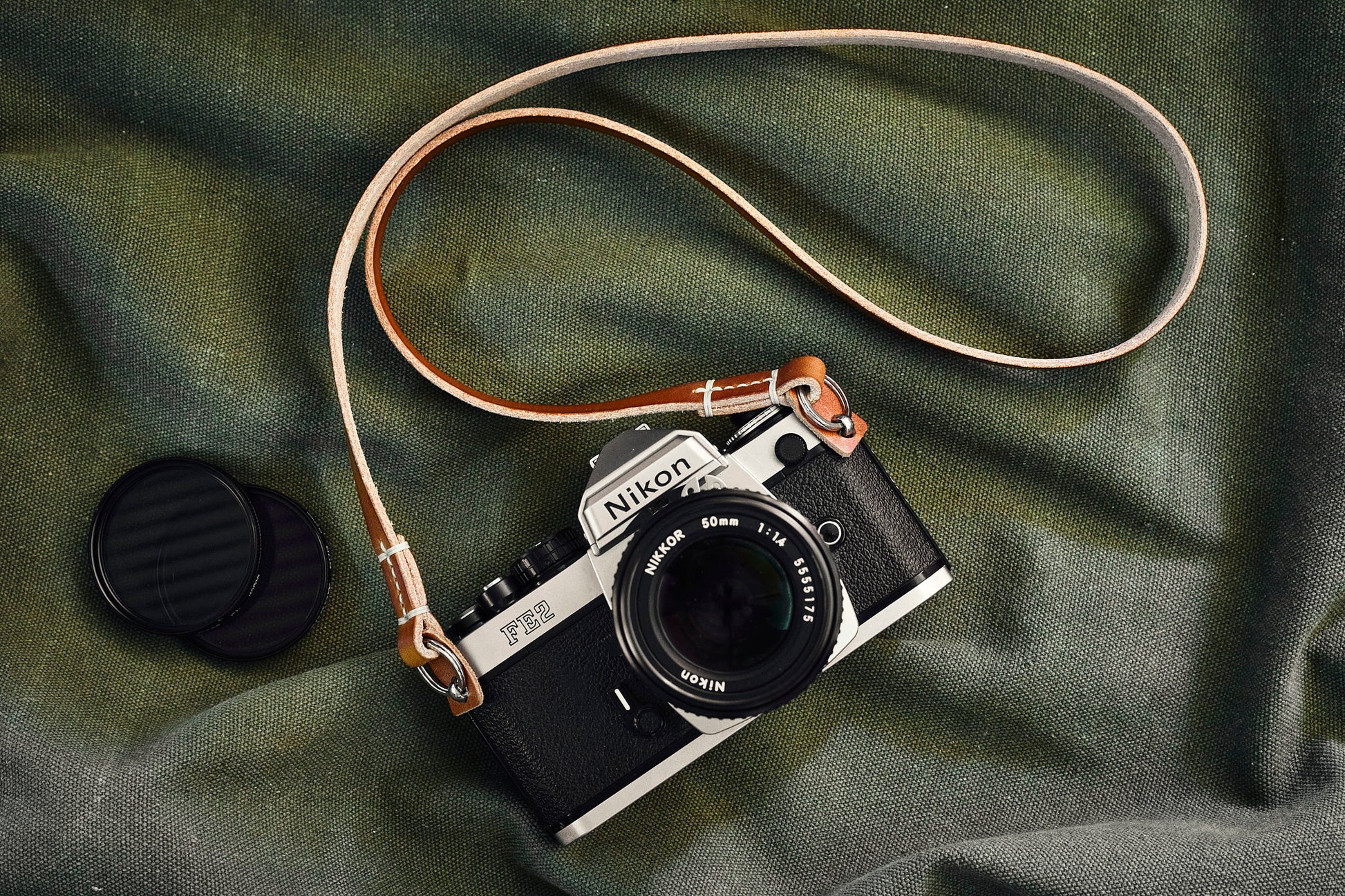Leather camera strap by Henry and Wilde