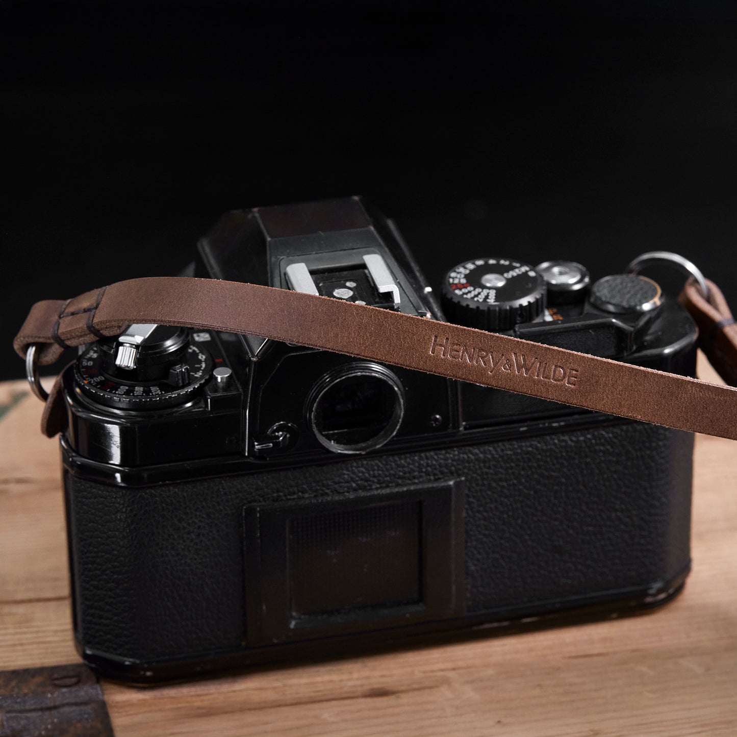 Vincent minimal leather camera strap handmade in Western Australia by Henry and Wilde